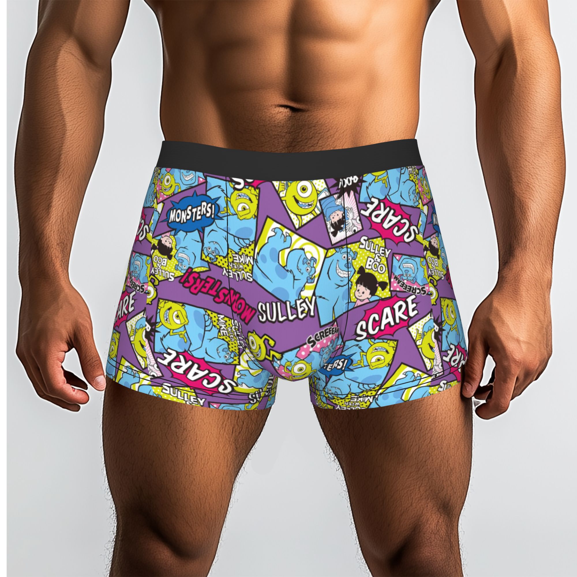 Men'S Fashion University - Boxer personalizzati M-Monsters Anime University, slip