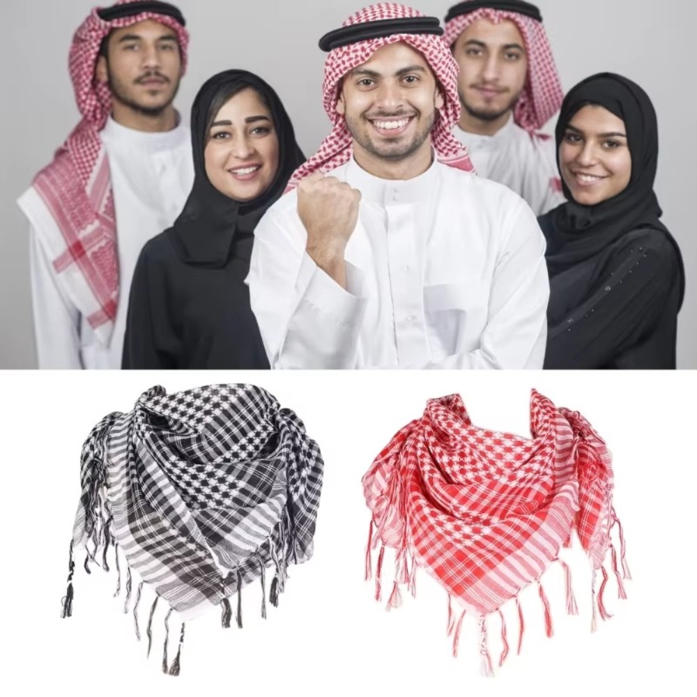 Men'S Fashion Head Scarf - Sciarpa Araba Grande, Shemagh Arabo con