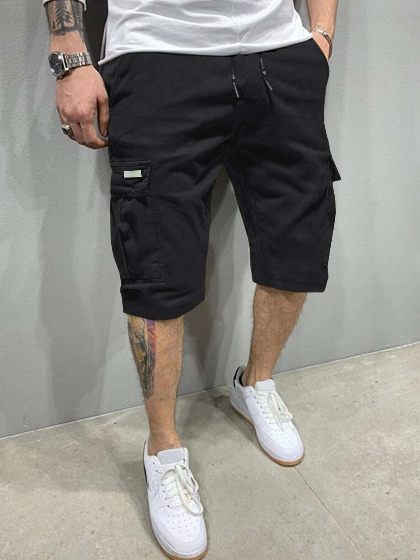 Mens Fashion Workwear - Pantaloni corti da uomo estivi, pantaloncini