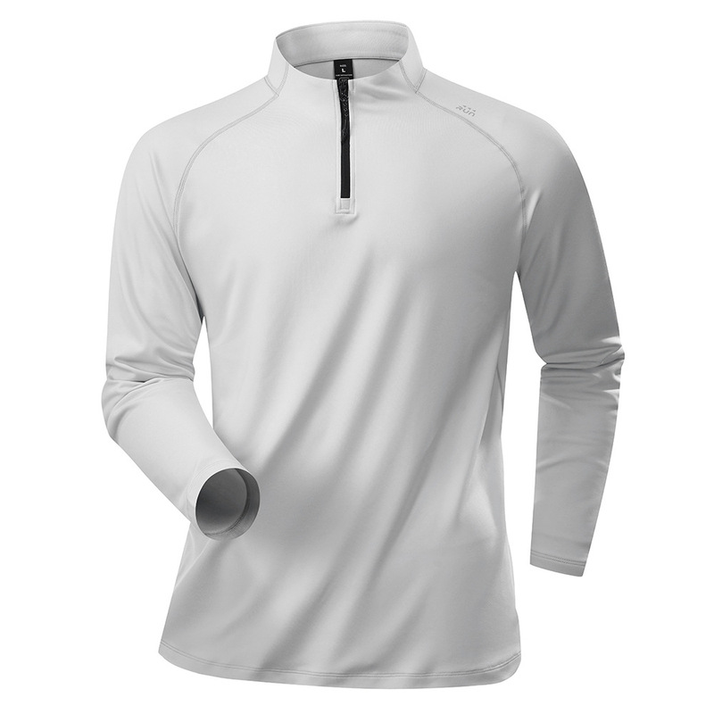 Mens Fashion Quarter Zip - QICHE Maglietta Sportiva da Uomo con
