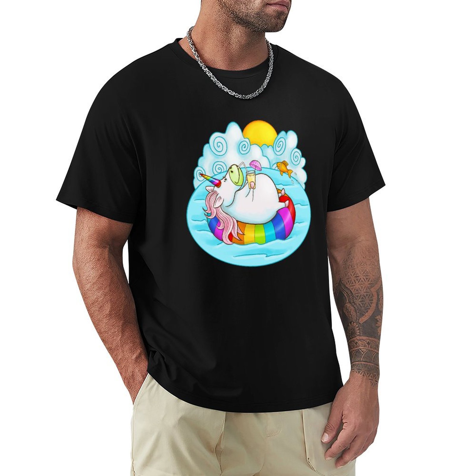 Men'S Fashion Umbrella - T-shirt casual di moda urbana con
