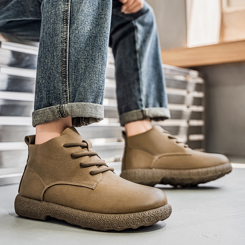 Queer Men'S Fashion - Stivaletti da uomo Stivaletti marroni Scarpe