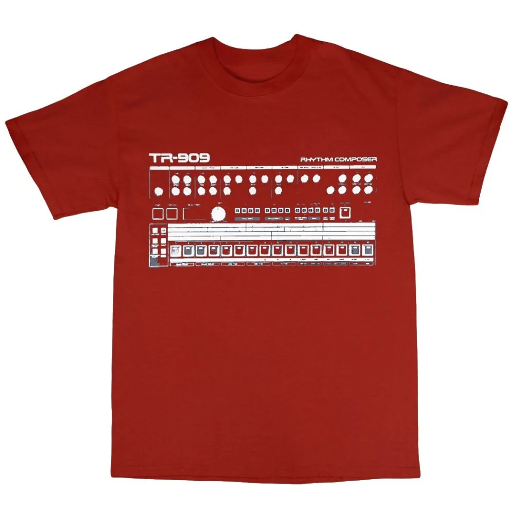 Men'S Fashion Online - T-shirt Ispirata a TR-909 100% Cotone
