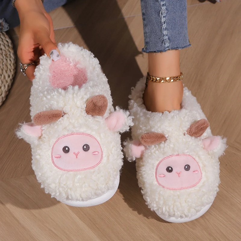 Mens Fashion Sandals - Pantofole invernali adorabili per pecorelle per