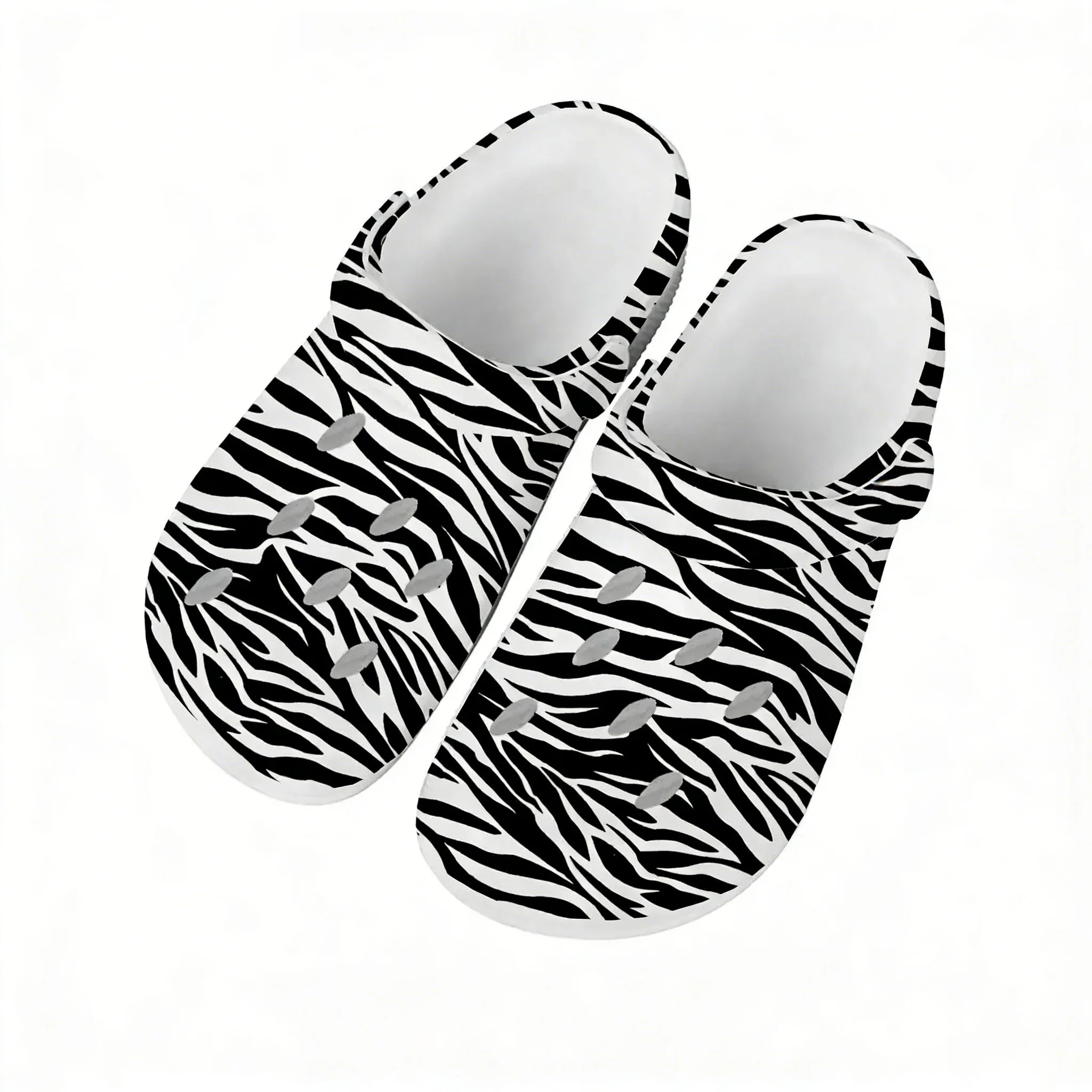 Mens Fashion Sandals - Scarpe da acqua con stampa zebrata,