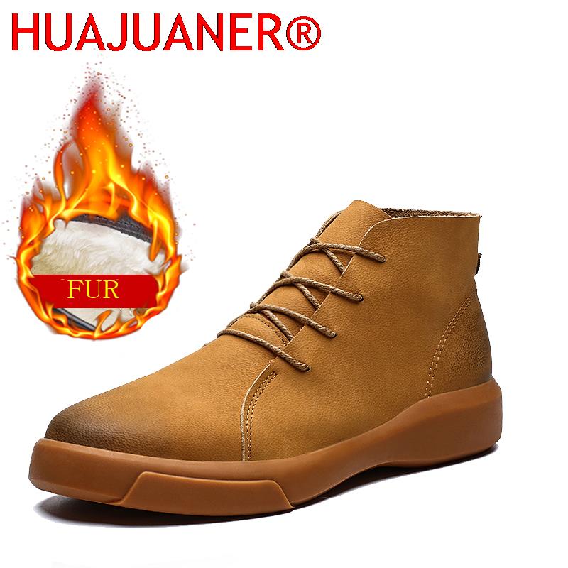 Mens Fashion Workwear - Stivali Chelsea Invernali di Lusso con