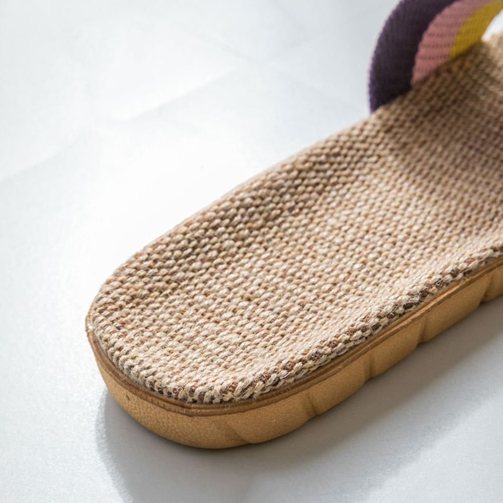 Mens Fashion Sandals - Ciabatte Etniche in Lino alla Moda,