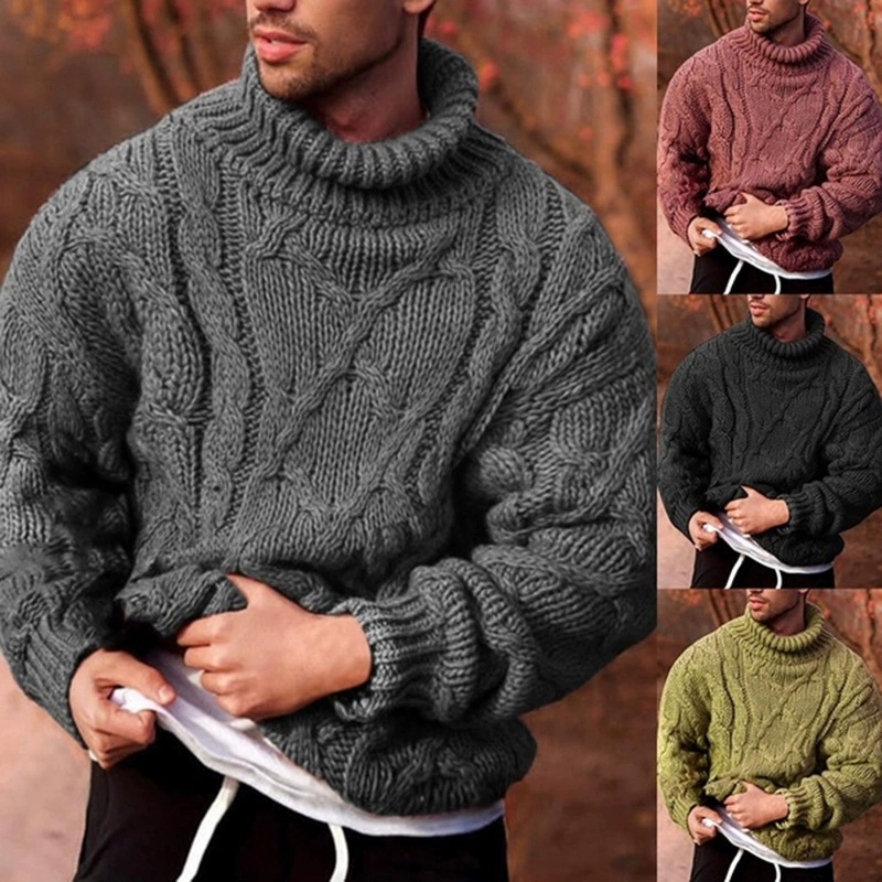 Autunno e inverno moda europea - Turtleneck Sweater Men recensione e prezzo