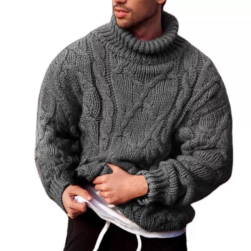Autunno e inverno moda europea - Turtleneck Sweater Men recensione e prezzo