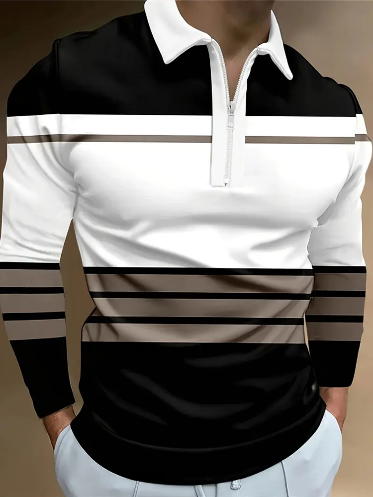 Polo da uomo Polo con zip Outd - Mens Fashion Quarter Zip recensione e prezzo