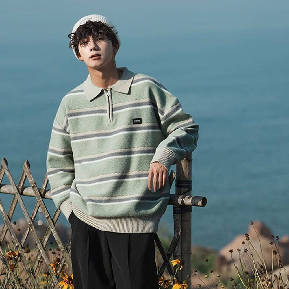 Giappone uomo Y2K lavorato a m - Turtleneck Sweater Men recensione e prezzo