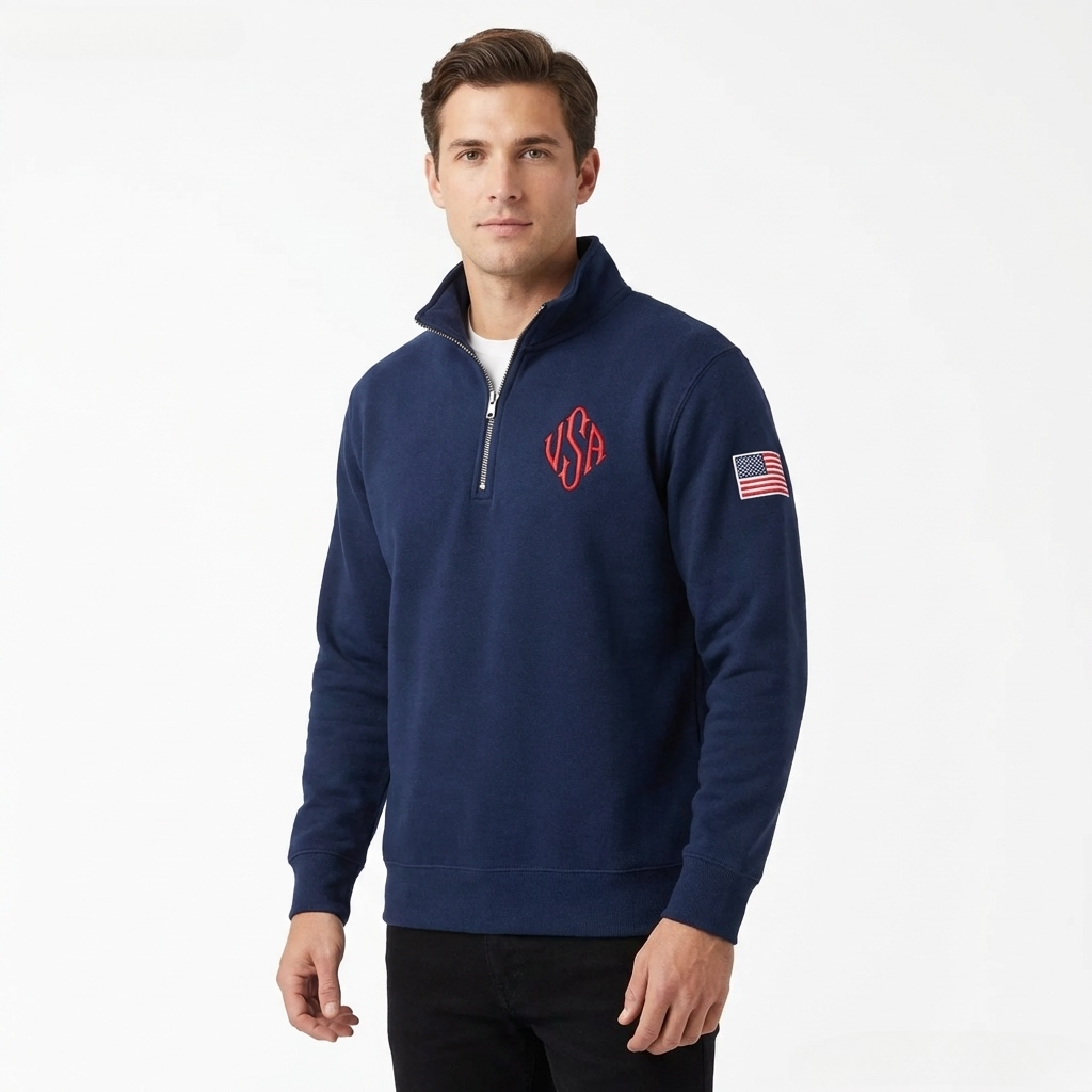Felpa con Zip a un Quarto Y2K  - Mens Fashion Quarter Zip recensione e prezzo