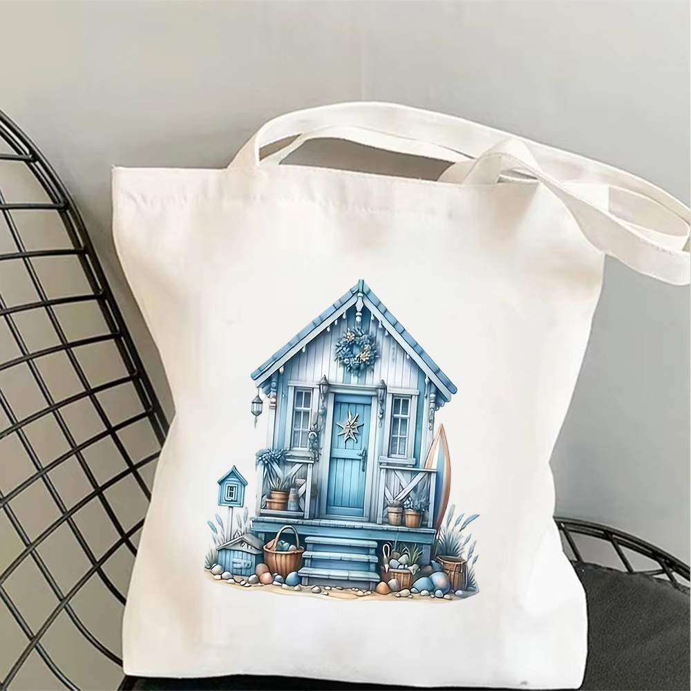 Borsa tote in tela con stampa  - Men'S Fashion Umbrella recensione e prezzo