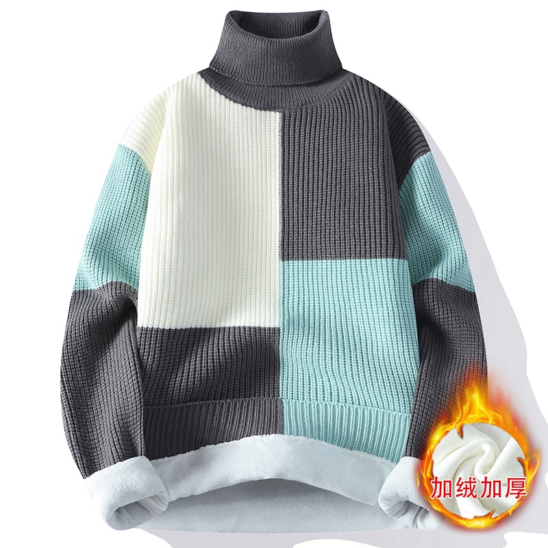 Nuovi uomini invernali in pile - Turtleneck Sweater Men recensione e prezzo