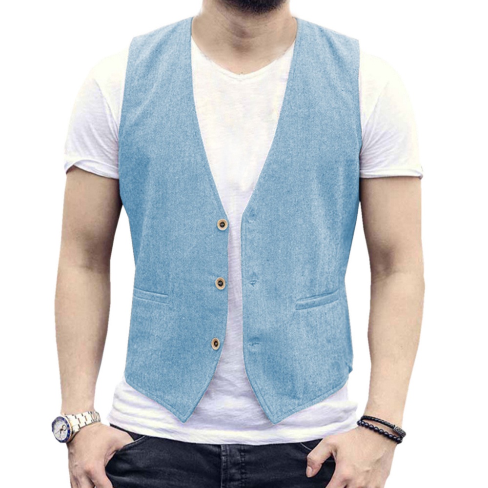 Gilet da uomo in lino con scol - Formal Waistcoat Vest recensione e prezzo