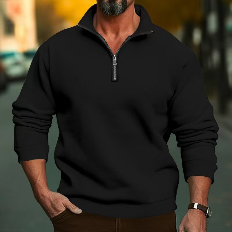 Felpa con Mezza Zip per Uomo e - Mens Fashion Quarter Zip recensione e prezzo