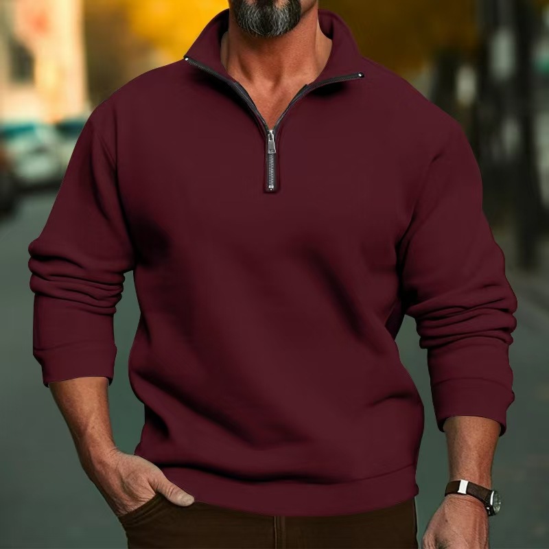 Felpa con Mezza Zip per Uomo e - Mens Fashion Quarter Zip recensione e prezzo