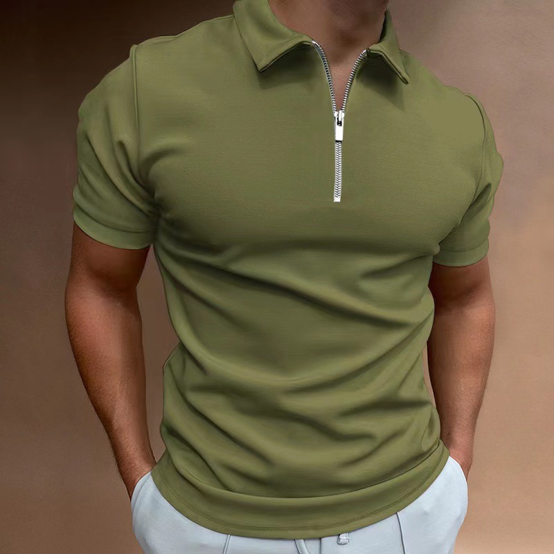 Polo da uomo estiva casual a m - Mens Fashion Quarter Zip recensione e prezzo