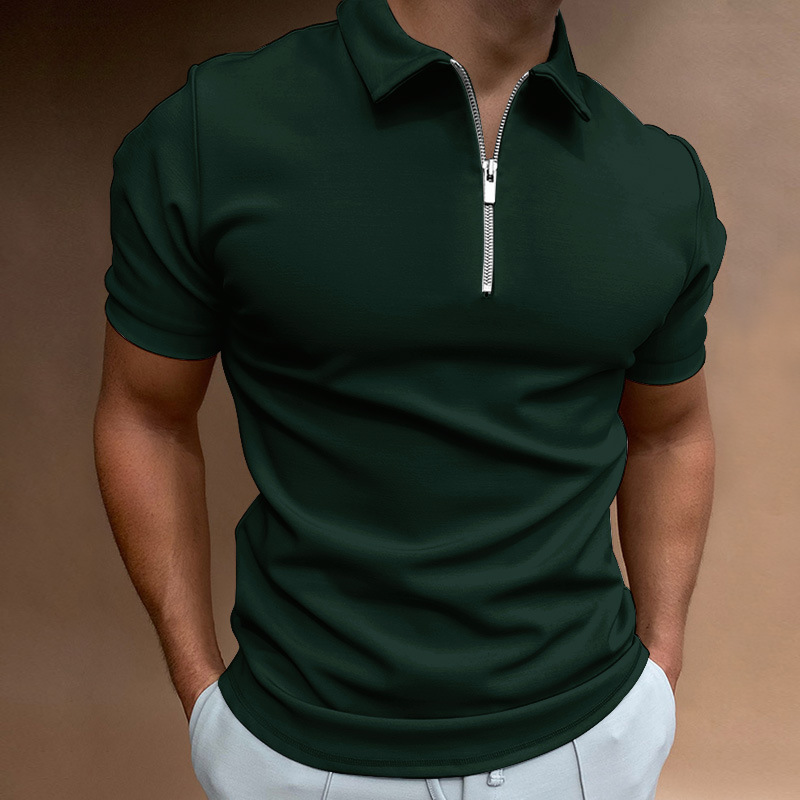 Polo da uomo estiva casual a m - Mens Fashion Quarter Zip recensione e prezzo