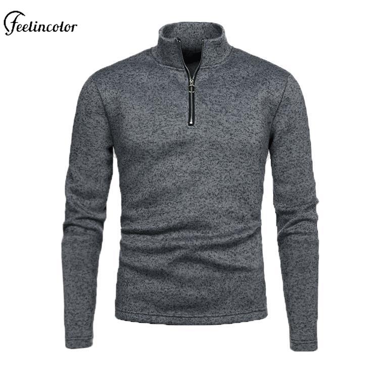 Felpa dolcevita da uomo con zi - Mens Fashion Quarter Zip recensione e prezzo