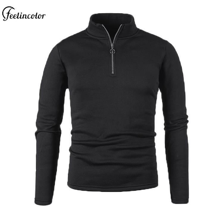 Felpa dolcevita da uomo con zi - Mens Fashion Quarter Zip recensione e prezzo